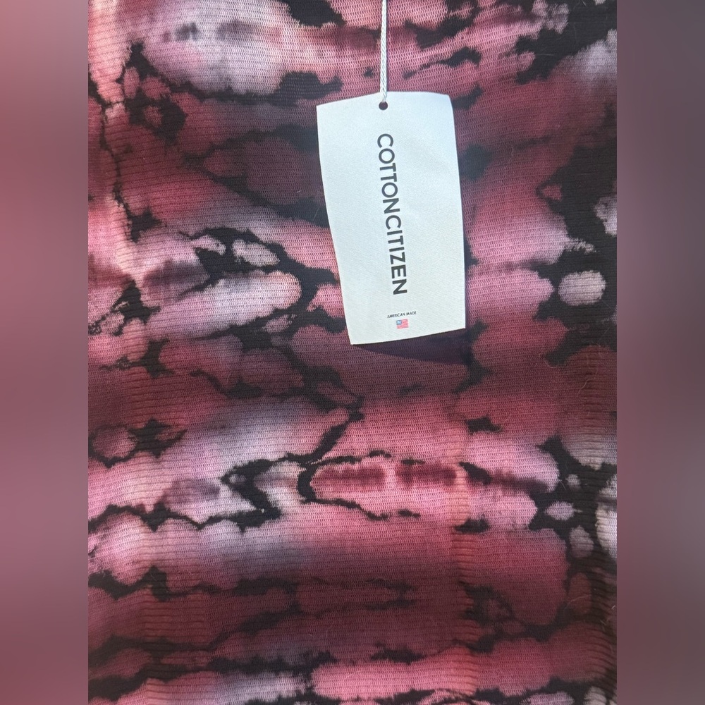 Cotton Citizen Burgundy Black Maxi Dress - Size Small - Picture 4 of 5